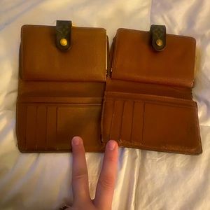 (2)Louis Vuitton Lock Me Wallet - Monogram - Authentic - Used!! LV Spain. for 2!